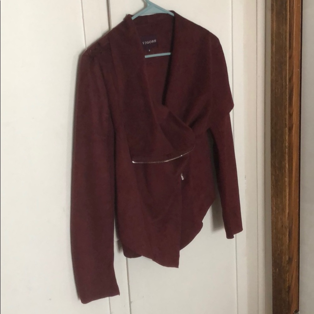 Vigoss Suede asymmetrical jacket